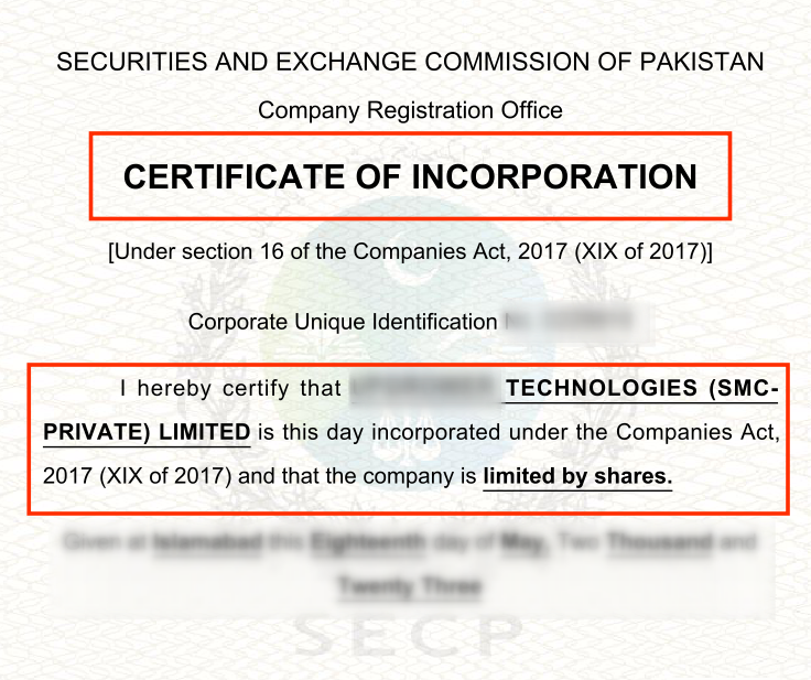 Company registration in Pakistan